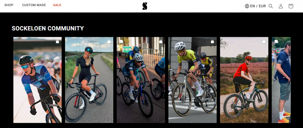 ウェブサイト上のインスタグラム - ソッケローエン