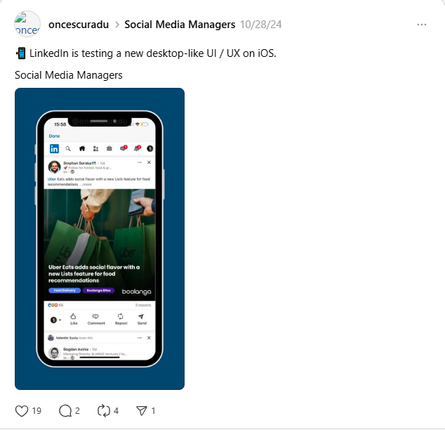 bijgewerkte navigatiebalk