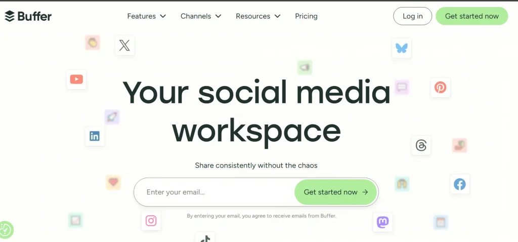 social media scheduling tool - Buffer