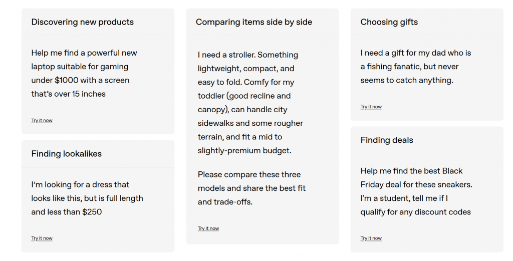 Finding the right products by chatgpt shopping