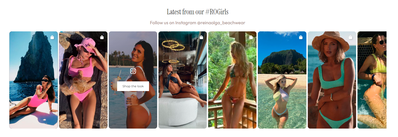 Reina Olga Shoppable Gallery